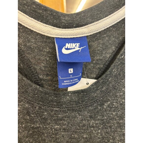 Nike Womens Sleeveless Grey Romper Large Drawstring Waist Lightweight - Picture 3 of 4